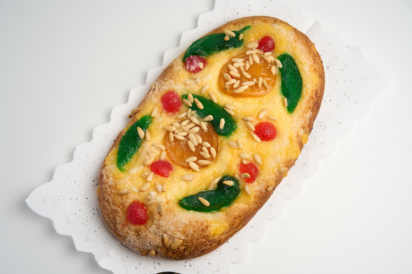 Coca de brioix amb fruita